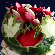 Maple Leaf Watermelon Bowl