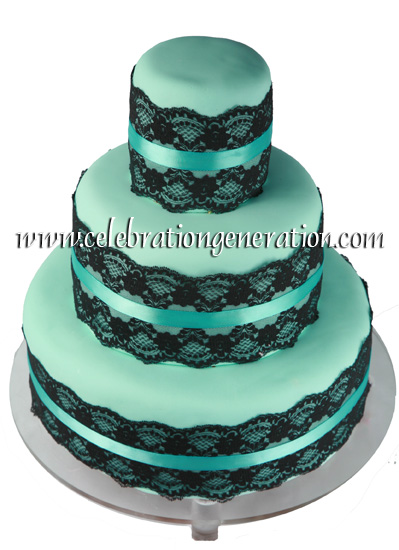 12 Oct 2011 ndash Black Lace Wedding Cake Two tier black lace with large 