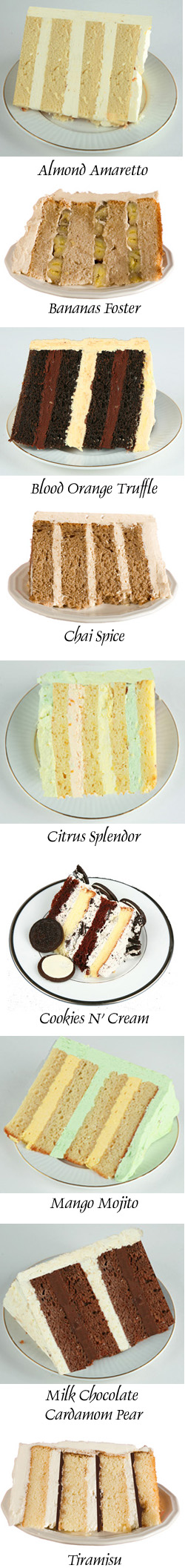 Cake Flavors at Celebration Generation Cakes