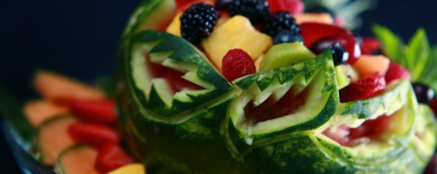 Carved Watermelon Fruit Bowl