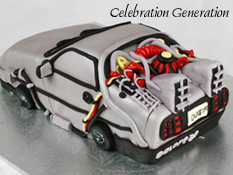 Back to the Future Delorean Cake