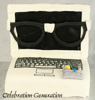 Nerdy Laptop Birthday Cake