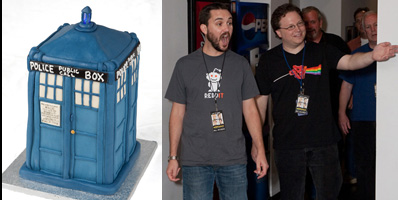 Tardis Cake for Wil Wheaton
